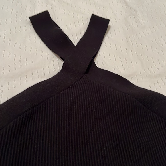 Abercrombie Ottoman Black Twist Rib Tank, Size Small - Picture 2 of 3